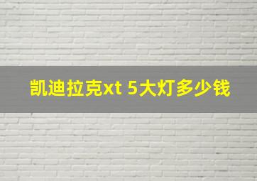 凯迪拉克xt 5大灯多少钱